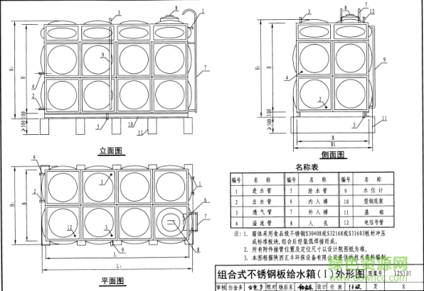 12s101水箱图集