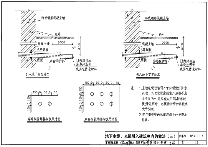 05x101 2图集免费下载-05X101-2地下通信线缆敷设标准图集下载pdf高清电子版