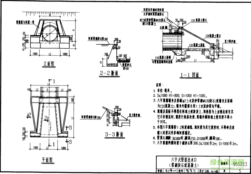 95s223排水口图集