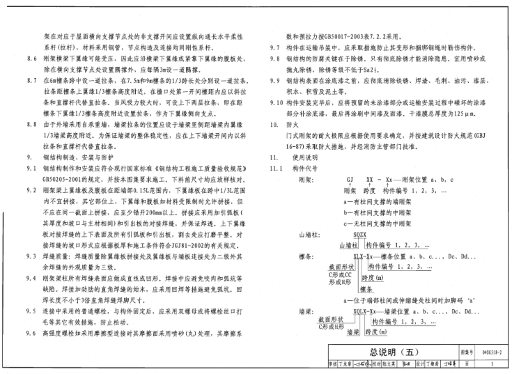 04sg518 2免费下载-04SG518-2门式刚架轻型房屋钢结构图集下载pdf高清电子版