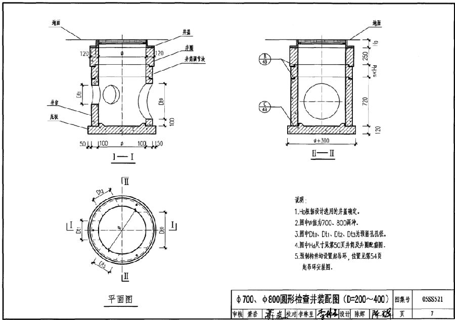 05ss521图集免费下载-05SS521预制装配式钢筋混凝土排水检查井图集下载pdf高清电子版