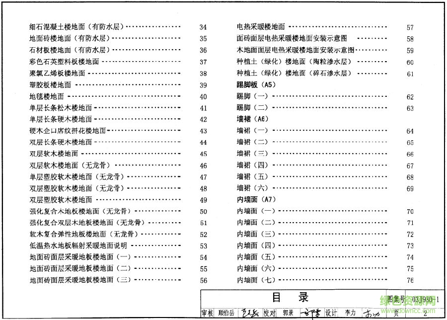 住宅建筑构造03j9301图集