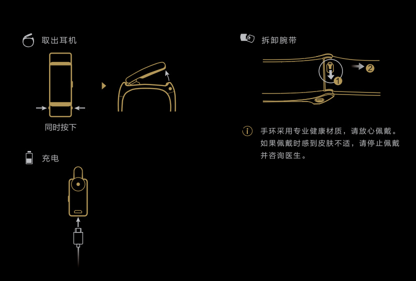 华为b2手环使用说明书