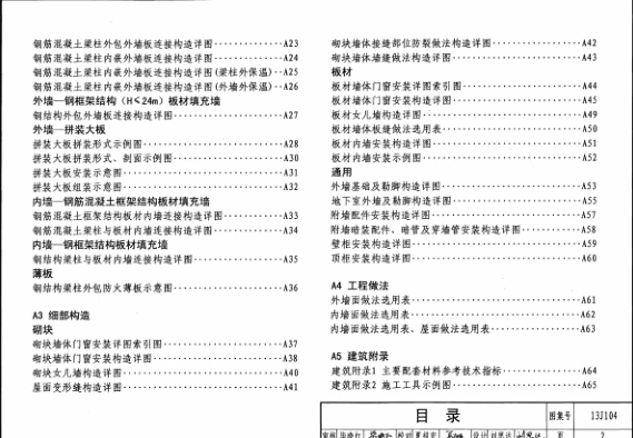 13j104图集下载-13j104蒸压加气混凝土砌块板材构造图集下载pdf高清免费版