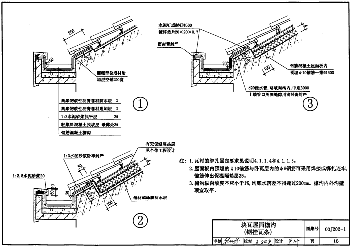 00j202 1图集免费下载-00J202-1坡屋面建筑构造图集下载pdf高清电子版