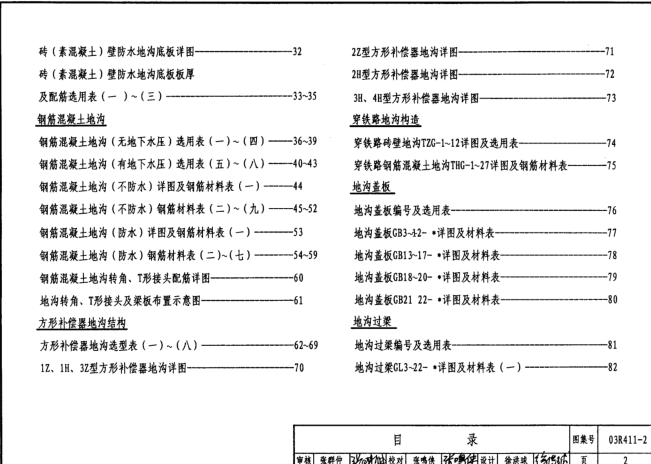 03r411 2图集免费下载-03R411-2室外热力管道地沟图集下载pdf高清电子版