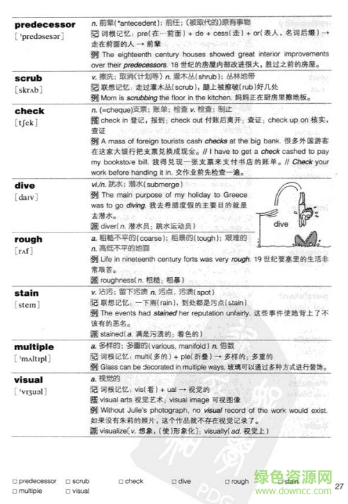 新东方托福绿宝书pdf