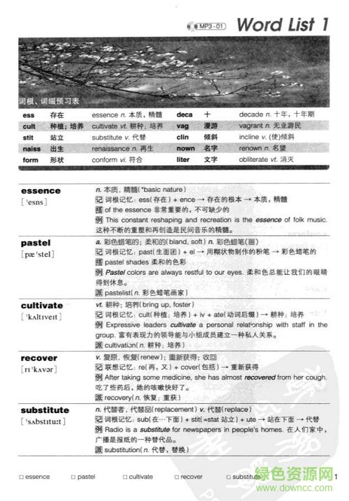 toefl词汇词根联想记忆法